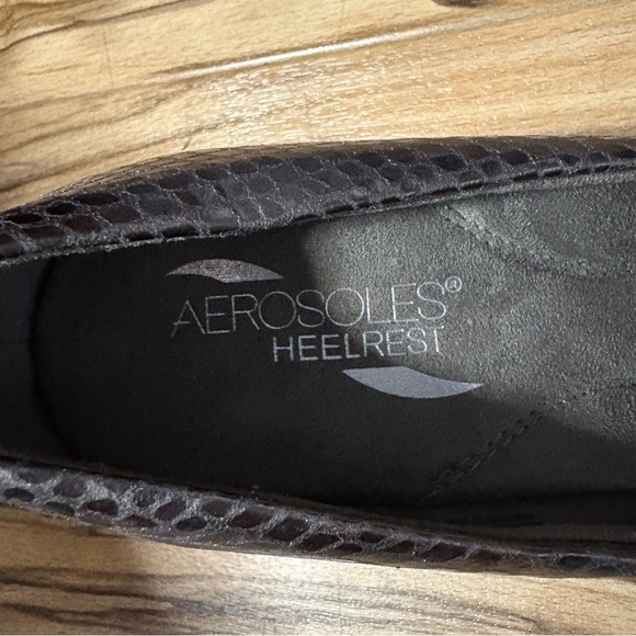 Aerosoles Heelrest Snakeskin Patterned Heels - Picture 7 of 9